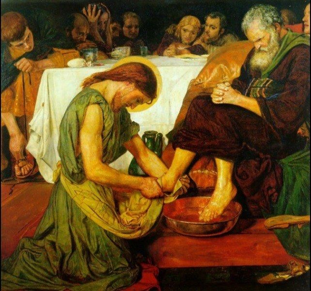 Ford Madox Brown Jesus washing Peter's feet at the Last Supper